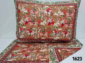 روبالشتی پرینت دورو شکارگاه (شکلاتی)